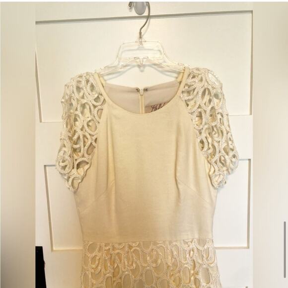 Lela Rose Circle Trim Sheath Dress Kate Middleton Size 6 - Picture 10 of 14